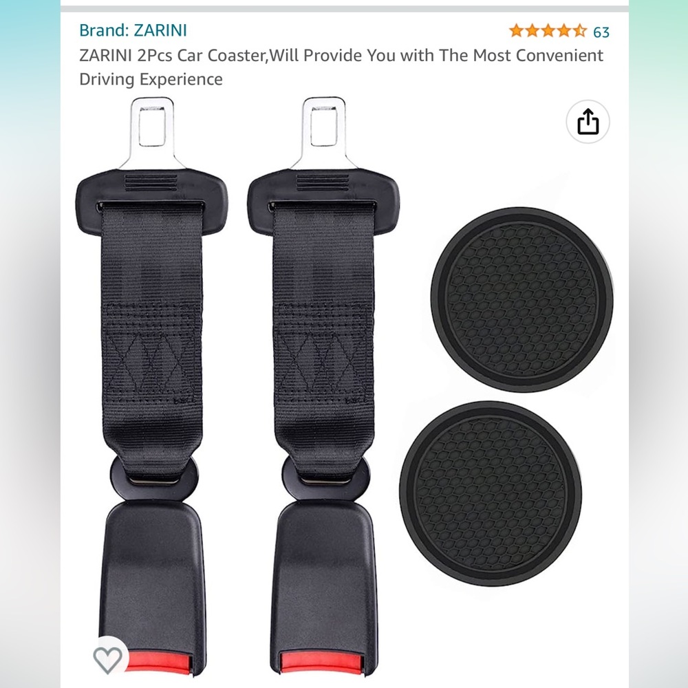 Seat belt extenders set of 2